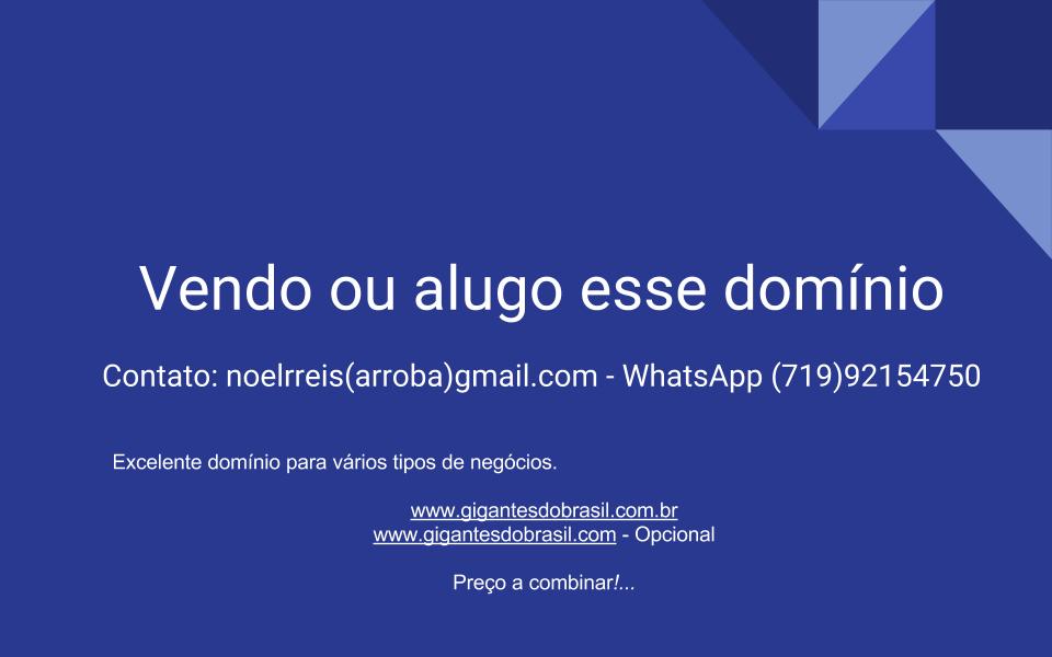 Vendo ou alugo esse dom�nio